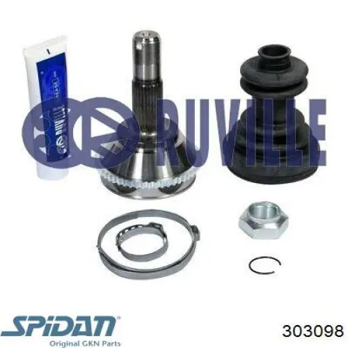 ШРУС зовнішній передній 303098 GKN-Spidan