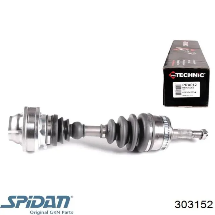 Піввісь (привід) передня 303152 GKN-Spidan