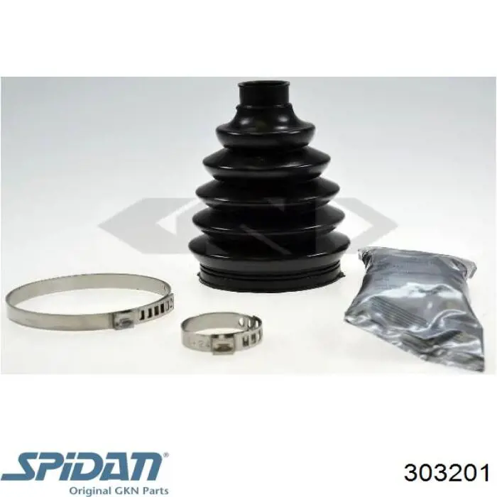 Купити 303201 GKN-Spidan Пильник шарніра кутових швидкостей внутрішній передній