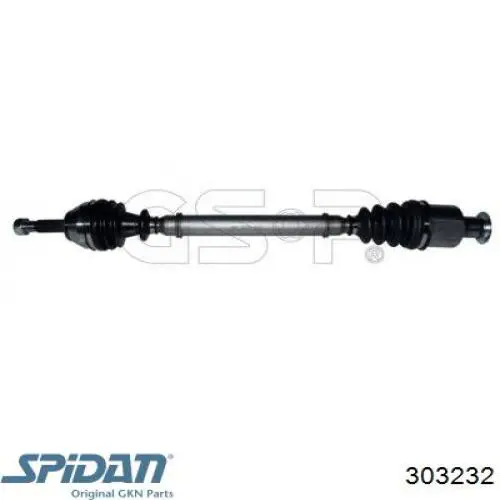 Піввісь передня, права GKN-Spidan 303232 ціна, від 64.32 USD