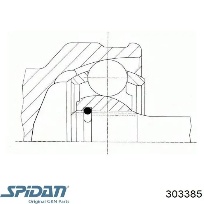 303385 GKN-Spidan шрус зовнішній передній