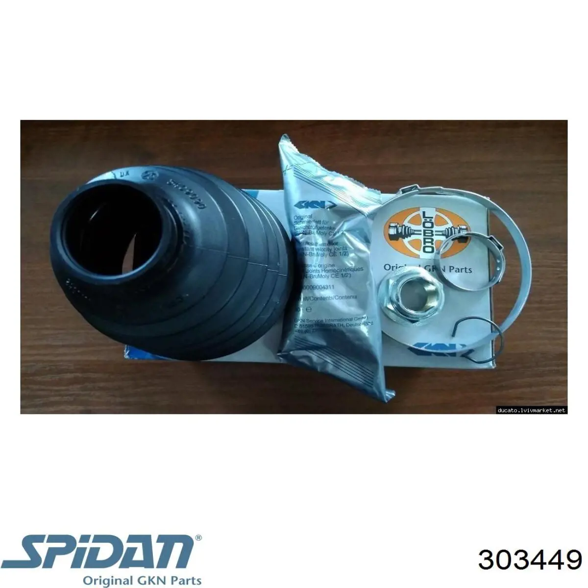 Пильник ШРУСа зовнішній 303449 GKN-Spidan