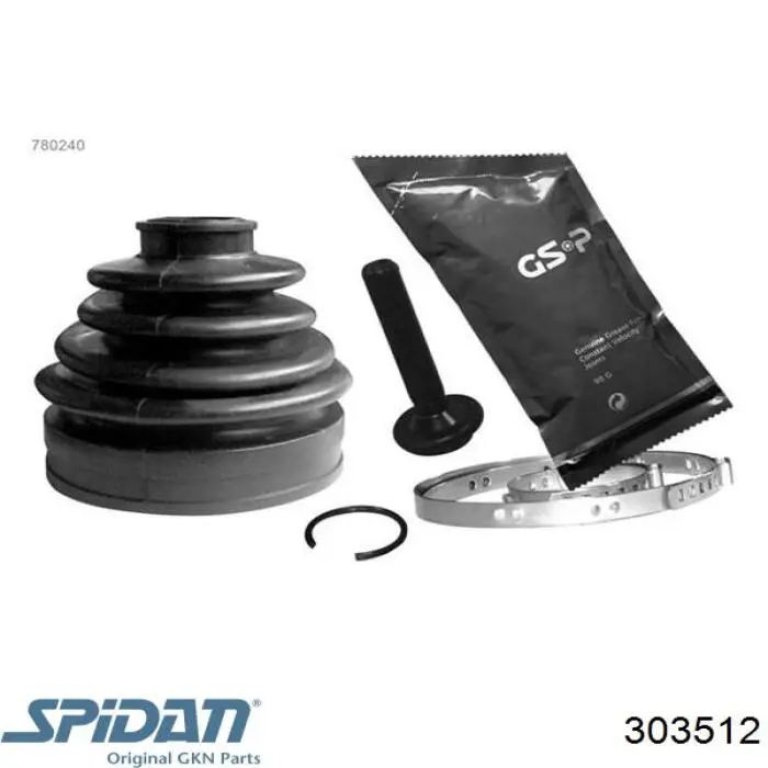 Пильник ШРУСа зовнішній 303512 GKN-Spidan