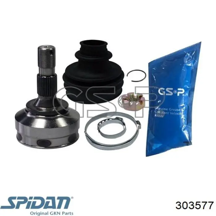 Піввісь передня, права GKN-Spidan 303577 ціна, від 74.69 USD