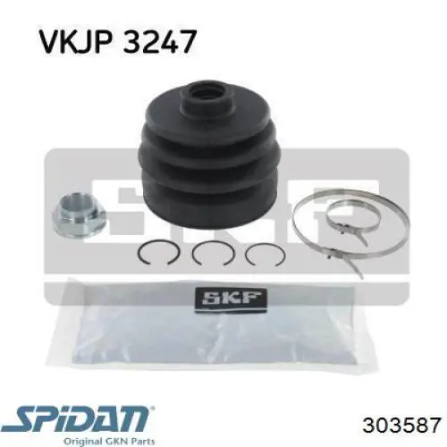 ШРУС зовнішній передній 303587 GKN-Spidan
