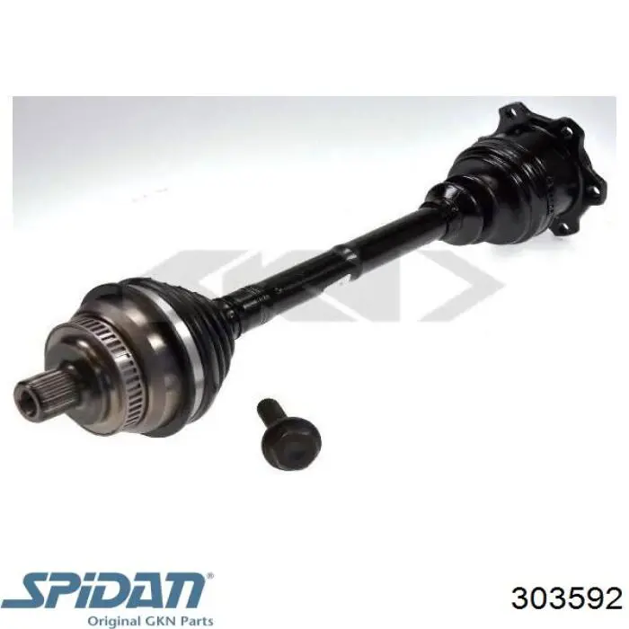 Привід передній лівий GKN-Spidan 303592 ціна, від 102.14 USD