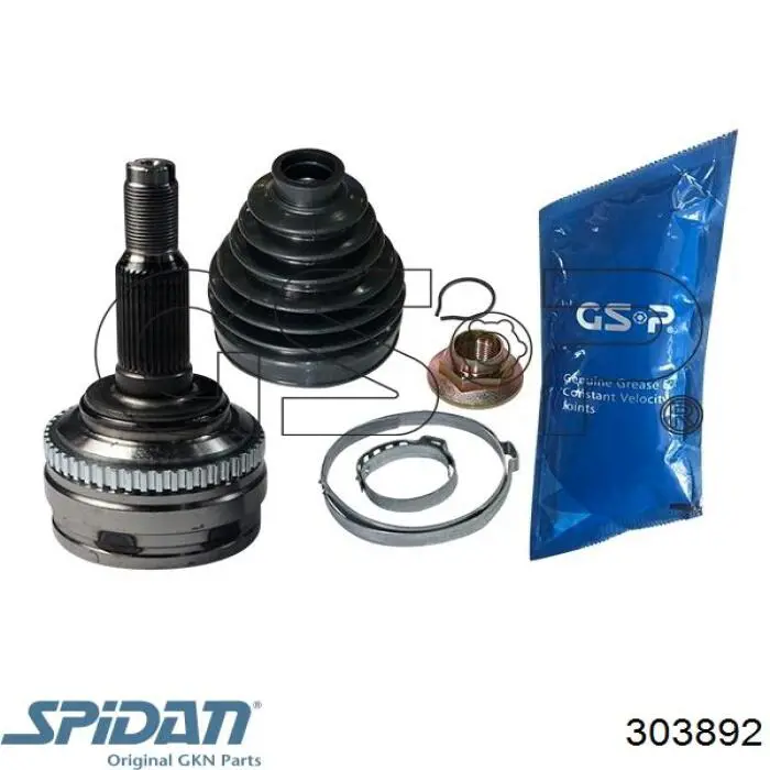 ШРУС зовнішній передній 303892 GKN-Spidan