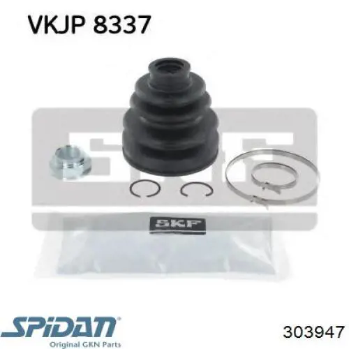 Купити 303947 GKN-Spidan Пильник шарніра кутових швидкостей внутрішній передній