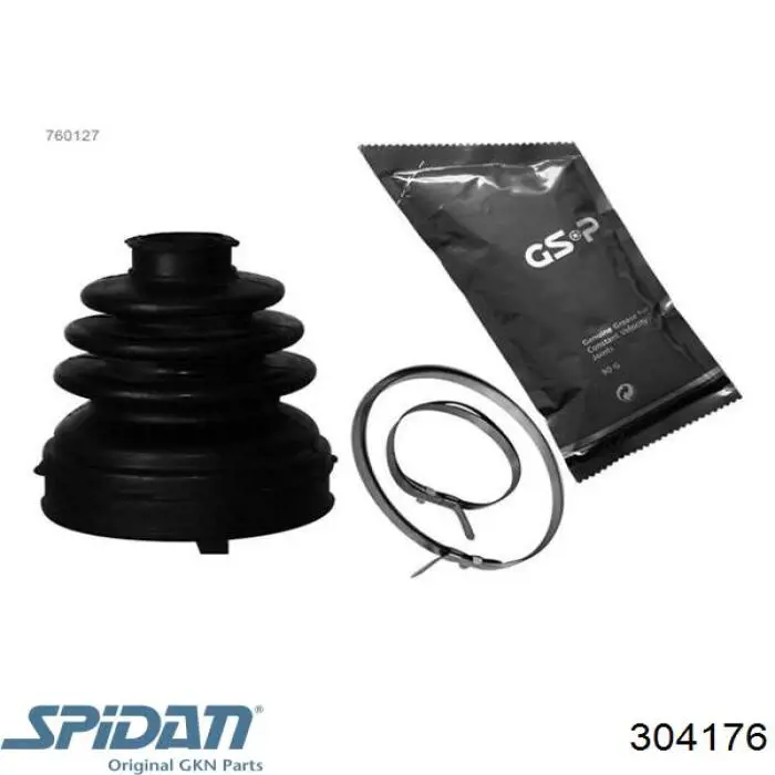 Купити 304176 GKN-Spidan Пильник шарніра кутових швидкостей внутрішній передній