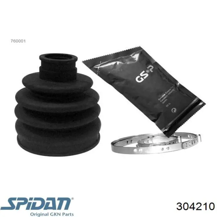 304210 GKN-Spidan пильник шруса внутрішній, передній піввісі