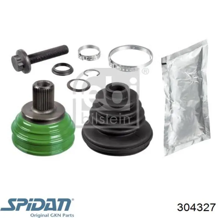 ШРУС зовнішній передній 304327 GKN-Spidan