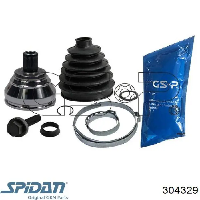 ШРУС зовнішній передній 304329 GKN-Spidan