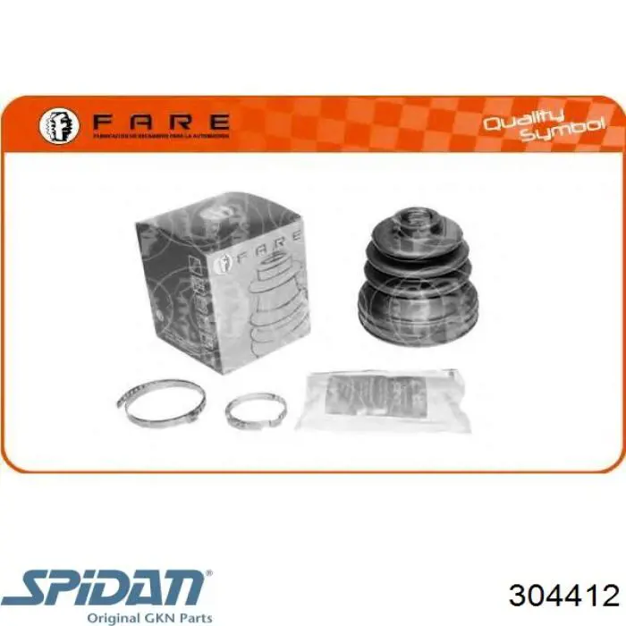 Купити 304412 GKN-Spidan Пильник шарніра кутових швидкостей внутрішній передній