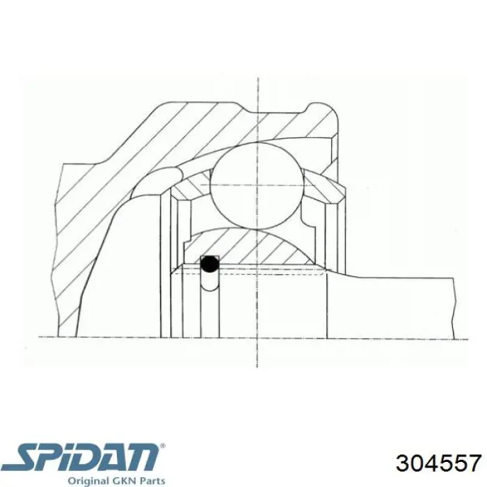 304557 GKN-Spidan шрус зовнішній передній
