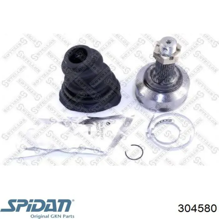 Піввісь права 304580 GKN-Spidan