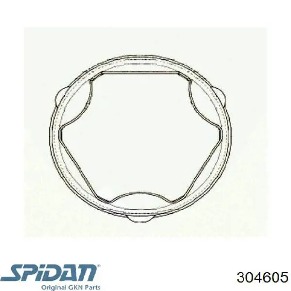 304605 GKN-Spidan шрус внутрішній, передній, правий