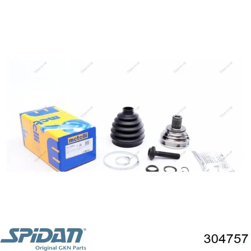 Привід передній лівий GKN-Spidan 304757 ціна, від 90.14 USD