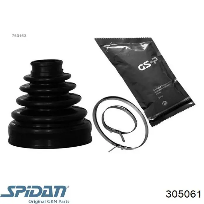 Купити 305061 GKN-Spidan Пильник шарніра кутових швидкостей внутрішній передній