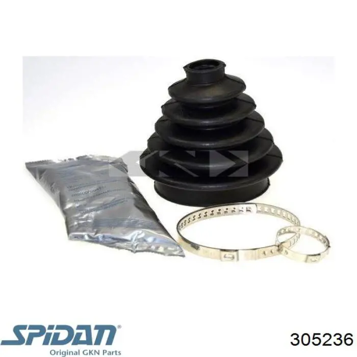 Пильник шарніра кутових швидкостей зовнішній передній GKN-Spidan 0024987 ціна, від 8.97 USD