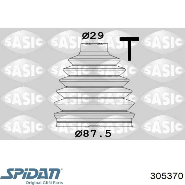 Купити 305370 GKN-Spidan Пильник шарніра приводу
