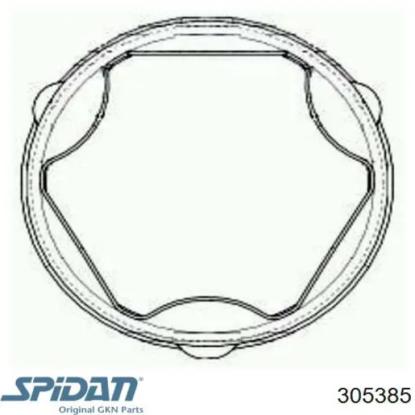 Пильник ШРУСа внутрішній 305385 GKN-Spidan