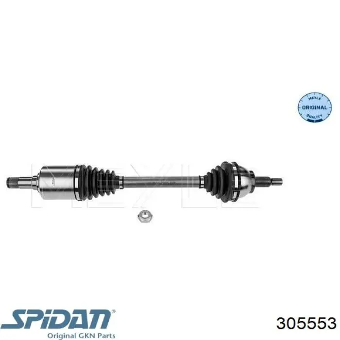 Привід передній лівий GKN-Spidan 305553 ціна, від 101.82 USD
