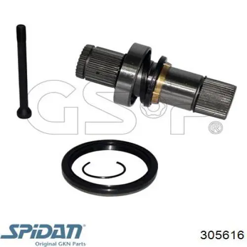 Вал приводу проміжний 305616 GKN-Spidan