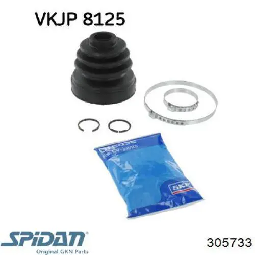 Пильник гранати внутрішній, передній півосі GKN-Spidan 305733 ціна, від 12.60 USD