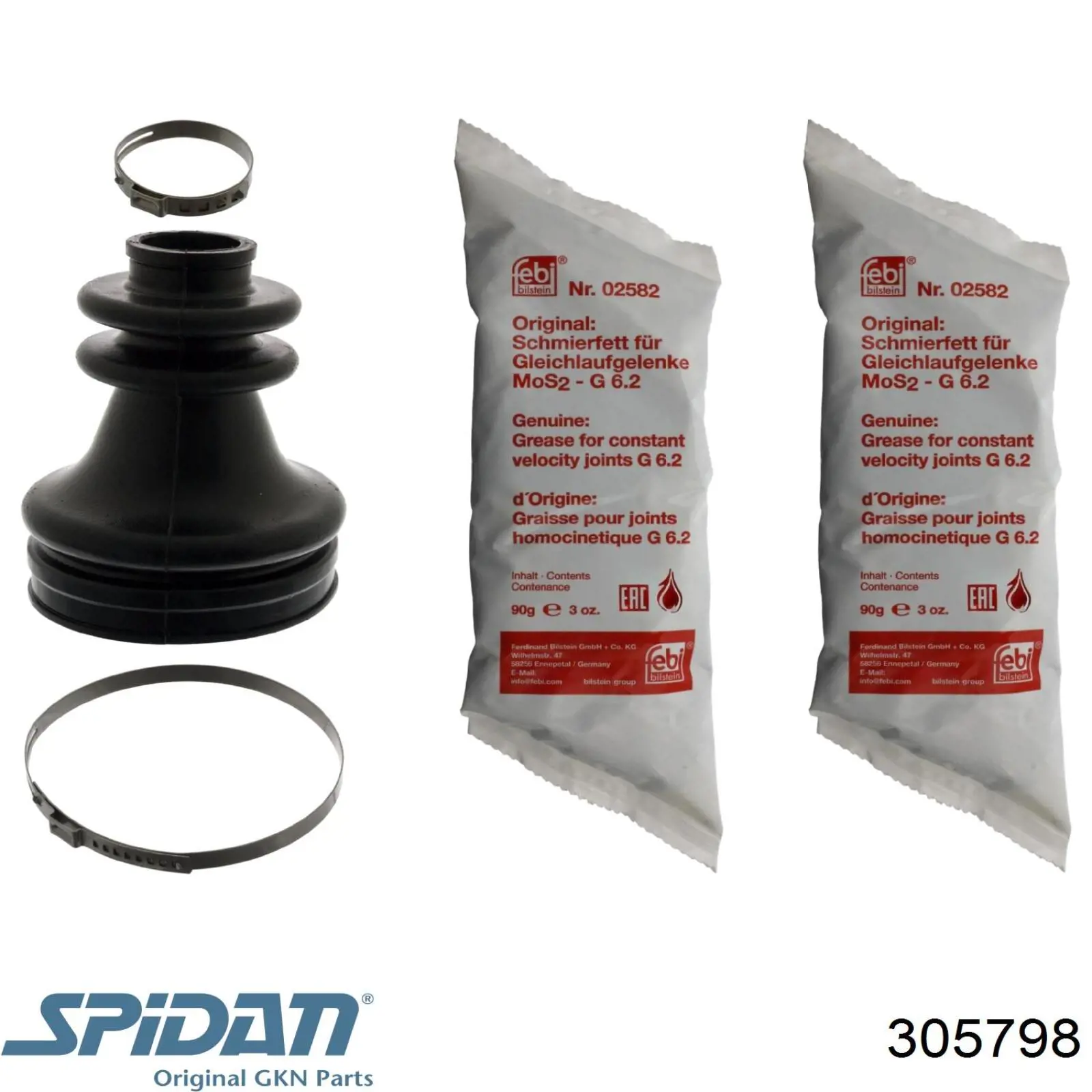 Купити 305798 GKN-Spidan Пильник гранати внутрішній, правий