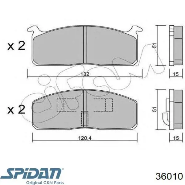 Купити 36010 GKN-Spidan Пильник шарніра кутових швидкостей внутрішній передній