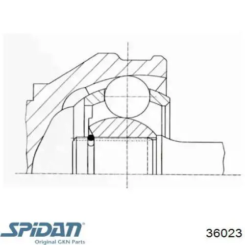 Граната зовнішня задня GKN-Spidan 0036023 ціна, від 204.42 USD
