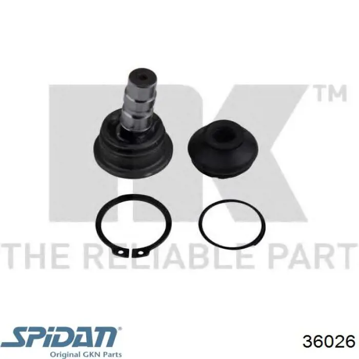 Пильник ШРКШа внутрішній лівий 0036026 GKN-Spidan