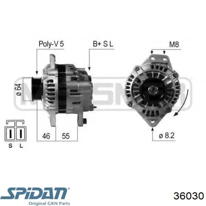 Пильник ШРКШа внутрішній лівий 0036030 GKN-Spidan