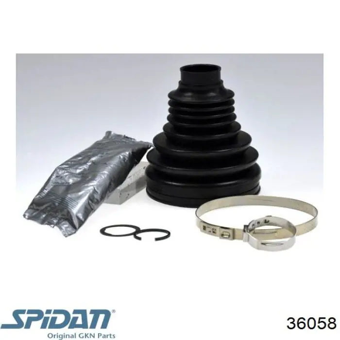 Купити 306237 GKN-Spidan Пильник шарніра кутових швидкостей внутрішній передній