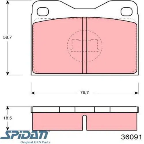 Пильник ШРУСа внутрішній лівий GKN-Spidan 0036091