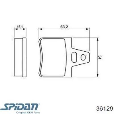 Купити 36129 GKN-Spidan Пильник ШРУСа зовнішній, правий