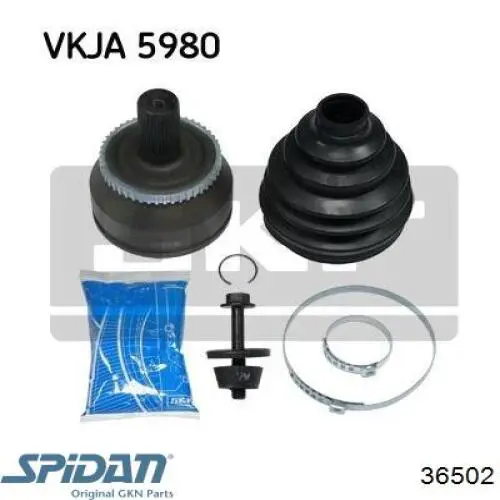 Купити 36502 GKN-Spidan Шарнір приводу зовнішній