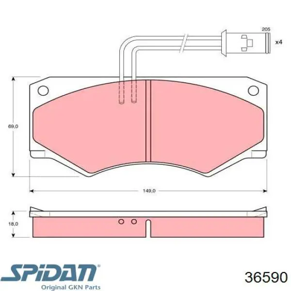 Купити 36590 GKN-Spidan Шарнір приводу зовнішній