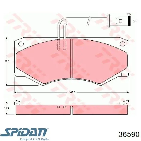 ШРУС зовнішній передній 36590 GKN-Spidan