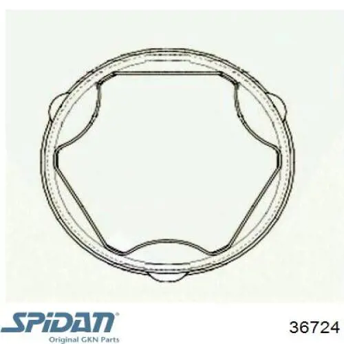 Пильник ШРКШа внутрішній лівий 0036724 GKN-Spidan