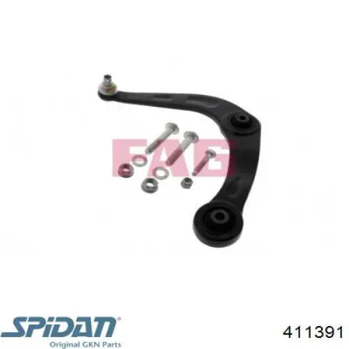 411391 GKN-Spidan Сайлентблок переднього нижнього важеля