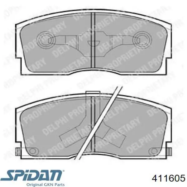 411605 GKN-Spidan сайлентблок заднього поперечного важеля, внутрішній