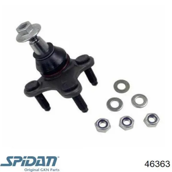 Кульова опора, нижня, ліва 46363 GKN-Spidan