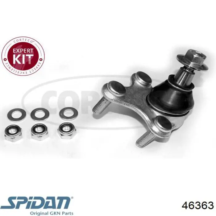 Кульова опора, нижня, ліва GKN-Spidan 46363 ціна, від 12.80 USD