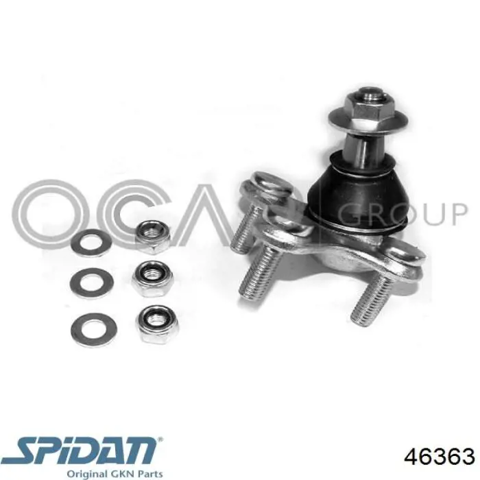 Купити 46363 GKN-Spidan Кульова опора, нижня, ліва