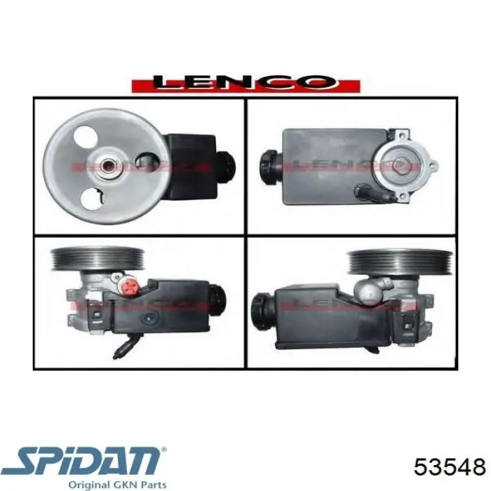Насос гідропідсилювача керма GKN-Spidan 53548