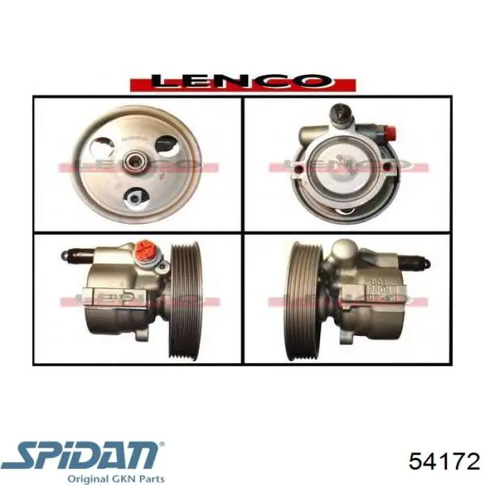 Насос гідропідсилювача керма GKN-Spidan 54172