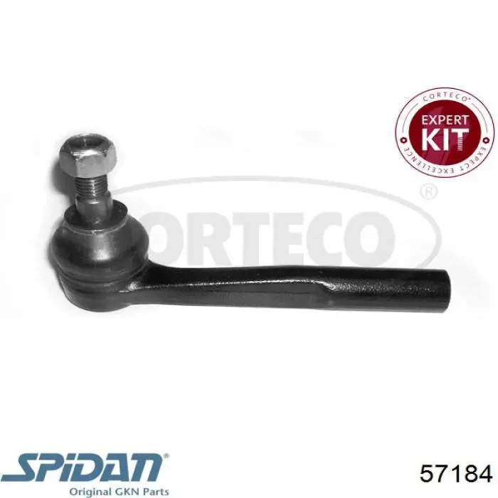 Накінечник рульової тяги, зовнішній GKN-Spidan 57184
