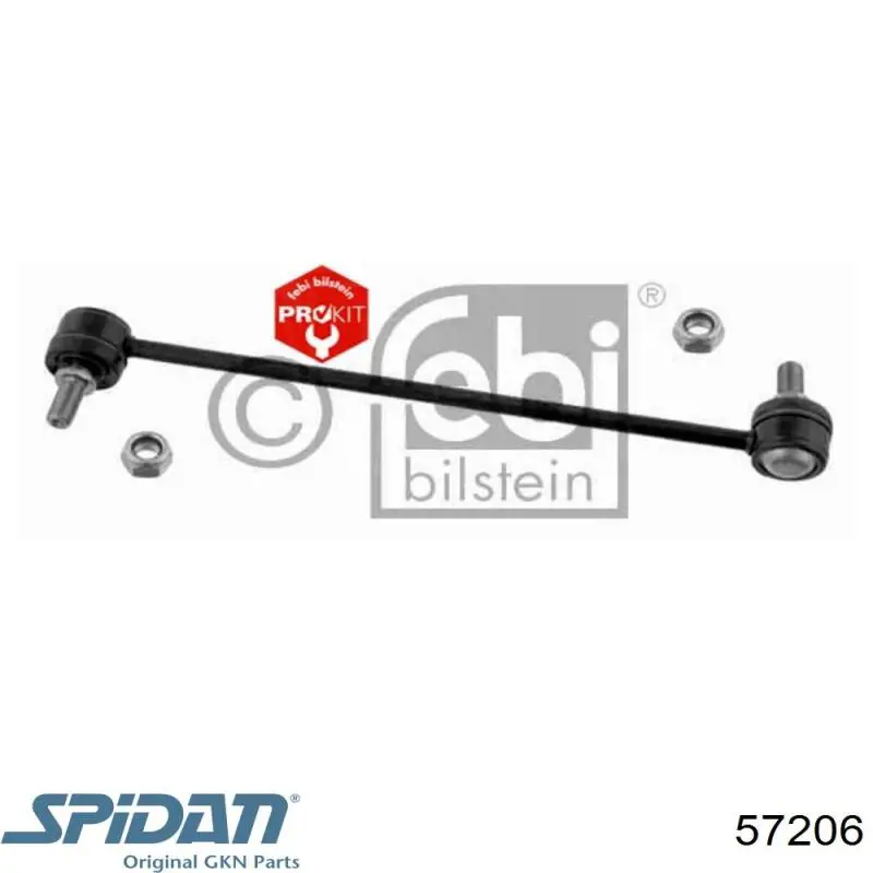 Амортизаційна стійка GKN-Spidan 57206 ціна, від 7.65 USD