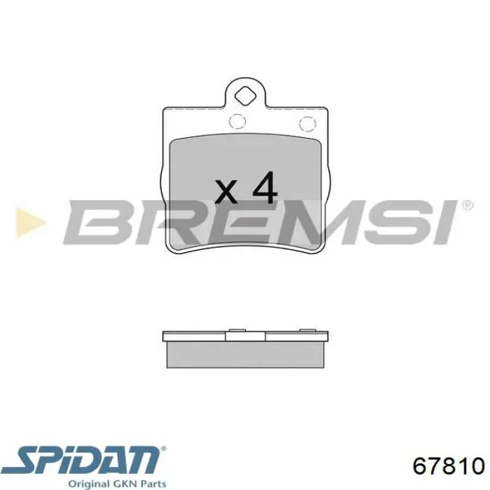 Ролик натяжителя ременя газорозподілу GKN-Spidan 67810 ціна, від 19.09 USD